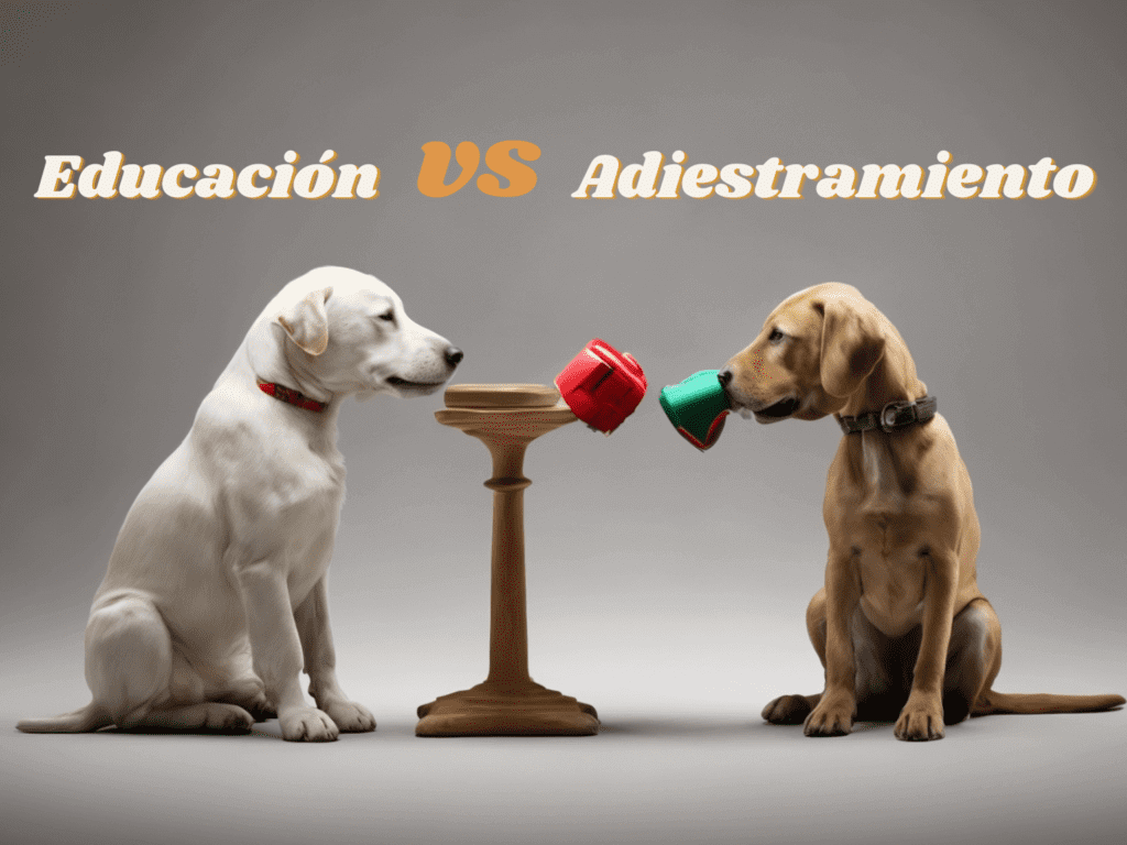 Educación versus adiestramiento canino