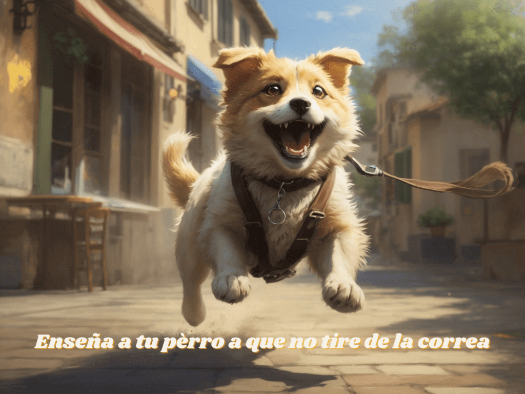Enseña a tu perro a que no tire de la correa