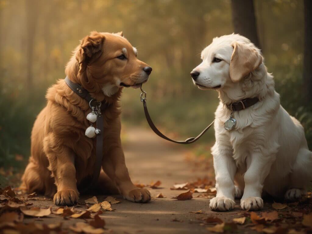 Perros socializando