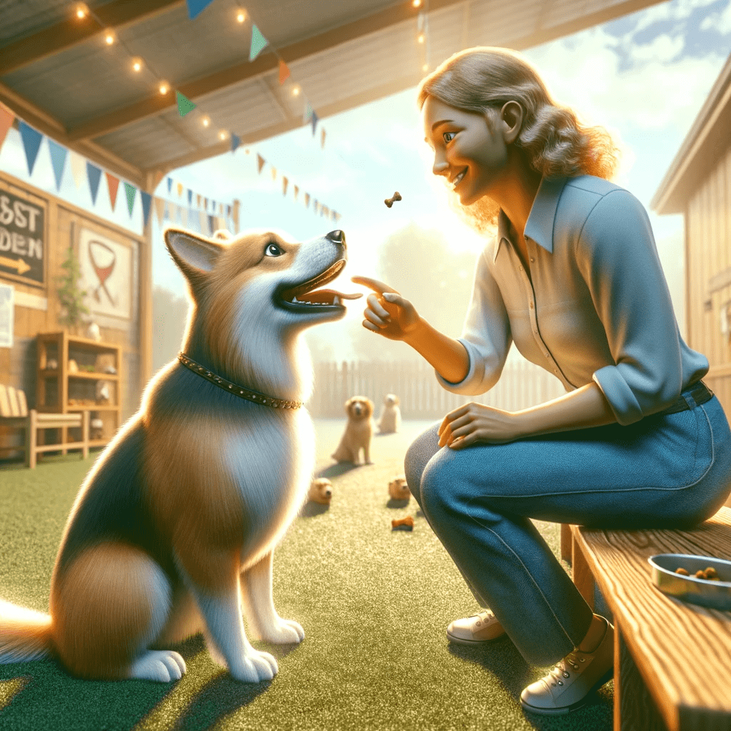 Elogios y caricias como reforzamiento positivo en perros